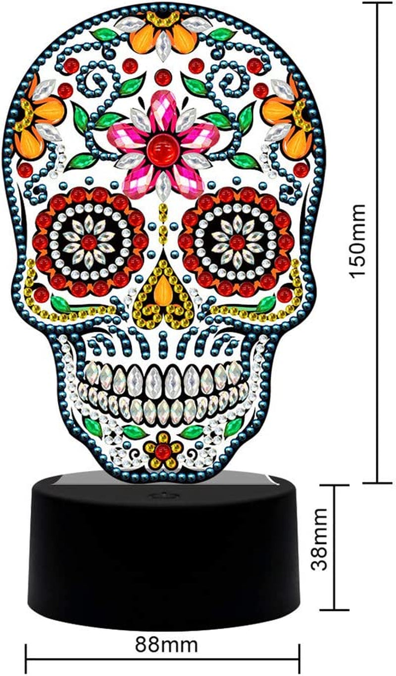 Diamond Painting Night Lamp Lamp Card DIY Decorative Painting Night Lamp Bedroom Lighting Night Lamp DIY Diamond Painting Lamp with LED Lamp Child Night Lamp Bedside Night Lamp Home Decoration Lamp