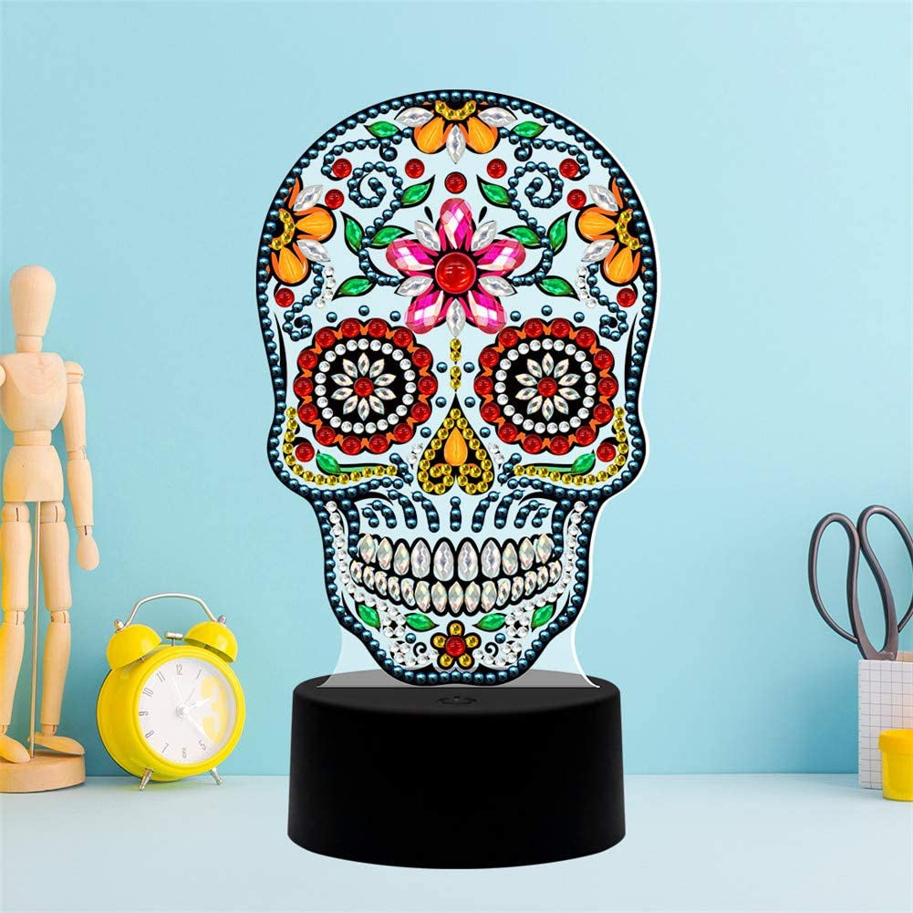 Diamond Painting Night Lamp Lamp Card DIY Decorative Painting Night Lamp Bedroom Lighting Night Lamp DIY Diamond Painting Lamp with LED Lamp Child Night Lamp Bedside Night Lamp Home Decoration Lamp